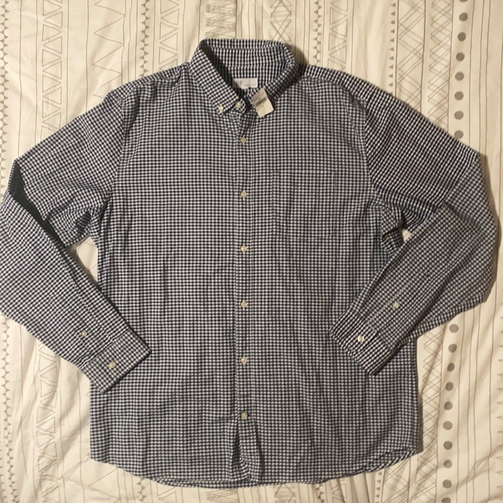 Men’s GAP XL Collared Long Sleeve Button Down Shirt NWT